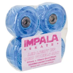 Impala Rollerskates - Outdoor Roller Skate Wheels - Light Up (Blue)