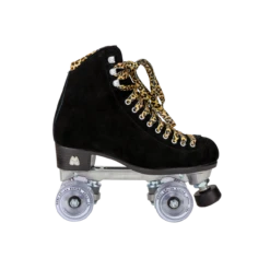 Riedell Quad Roller Skates - Panther Black Suede