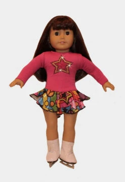 18" Doll Ice Skating Dress -Triple Eight Shop 18inchpinkdolldress 37344.1540224496