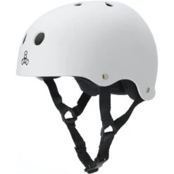 Triple Eight Sweatsaver Rollerskating Helmet - White Rubber
