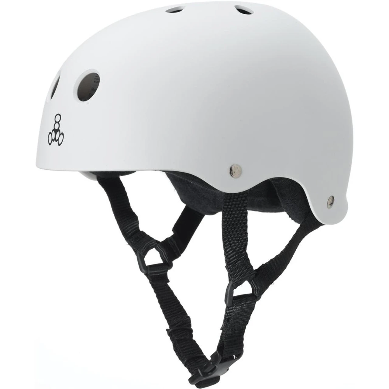 Triple Eight Sweatsaver Rollerskating Helmet - White Rubber 1 Triple Eight Sweatsaver Rollerskating Helmet - White Rubber