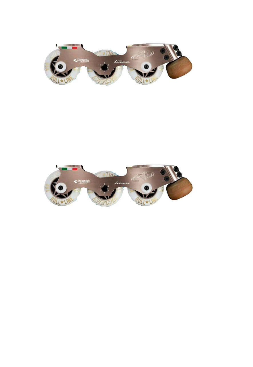 Roll-Line Inline Roller Skate Frames - Linea (Wheels, Bearings & Toe Stops Included) 1 Roll-Line Inline Roller Skate Frames - Linea (Wheels, Bearings & Toe Stops Included)
