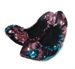 Kami So Mermaid Flip Sequin Figure Skating Soakers - Pink, Blue