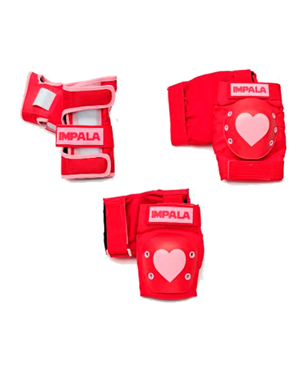 Impala Rollerskates - Adult Protective Pack (Red Hearts) 1 Impala Rollerskates - Adult Protective Pack (Red Hearts)