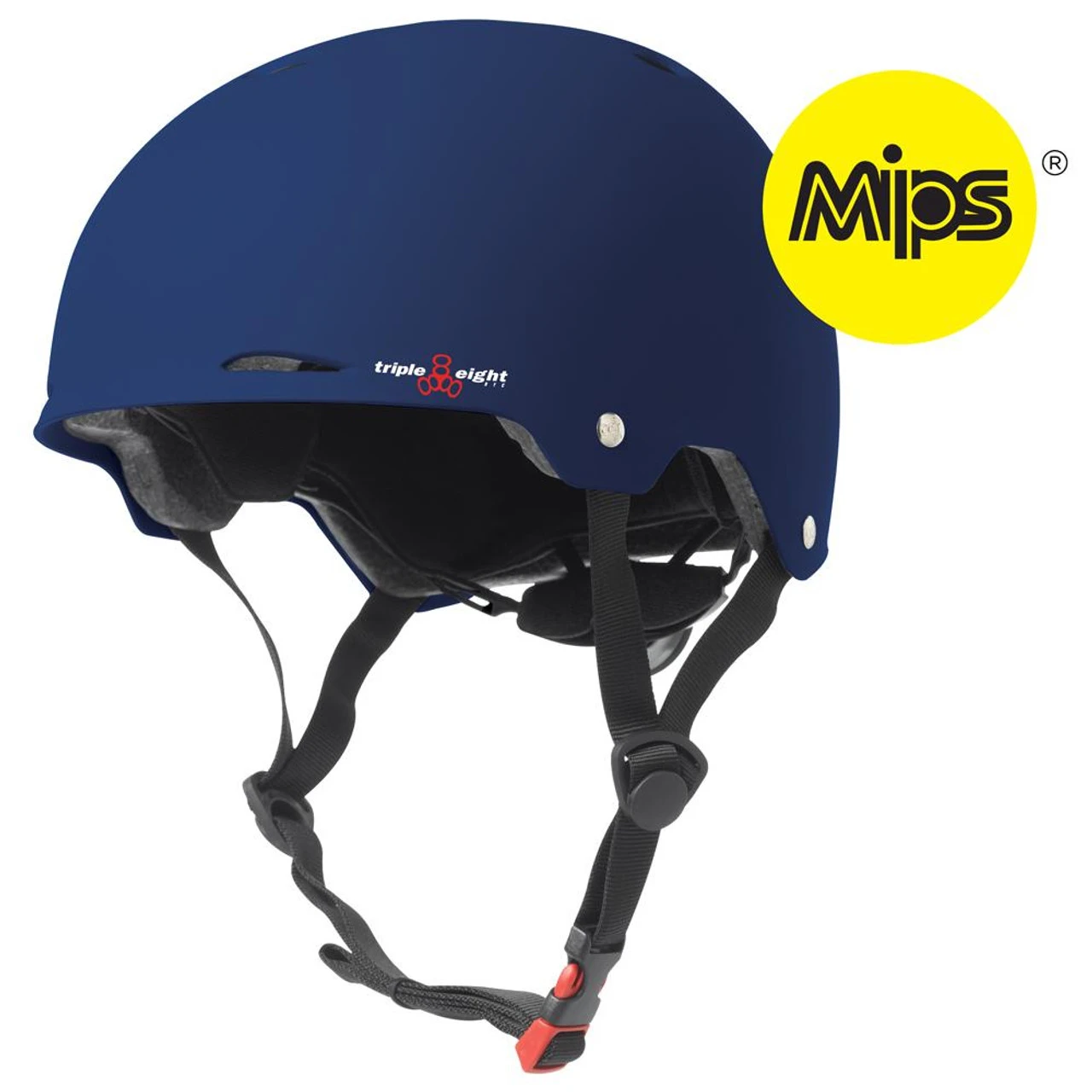 Triple Eight Gotham Dual Certified MIPS Rollerskating Helmet - Blue Matte 1 Triple Eight Gotham Dual Certified MIPS Rollerskating Helmet - Blue Matte
