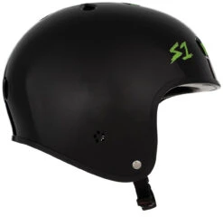 S1 Retro Lifer Helmet - Black Gloss W/Bright Green Checkers -Triple Eight Shop 1f462b61e05e 07388 89755 60378.1686923284