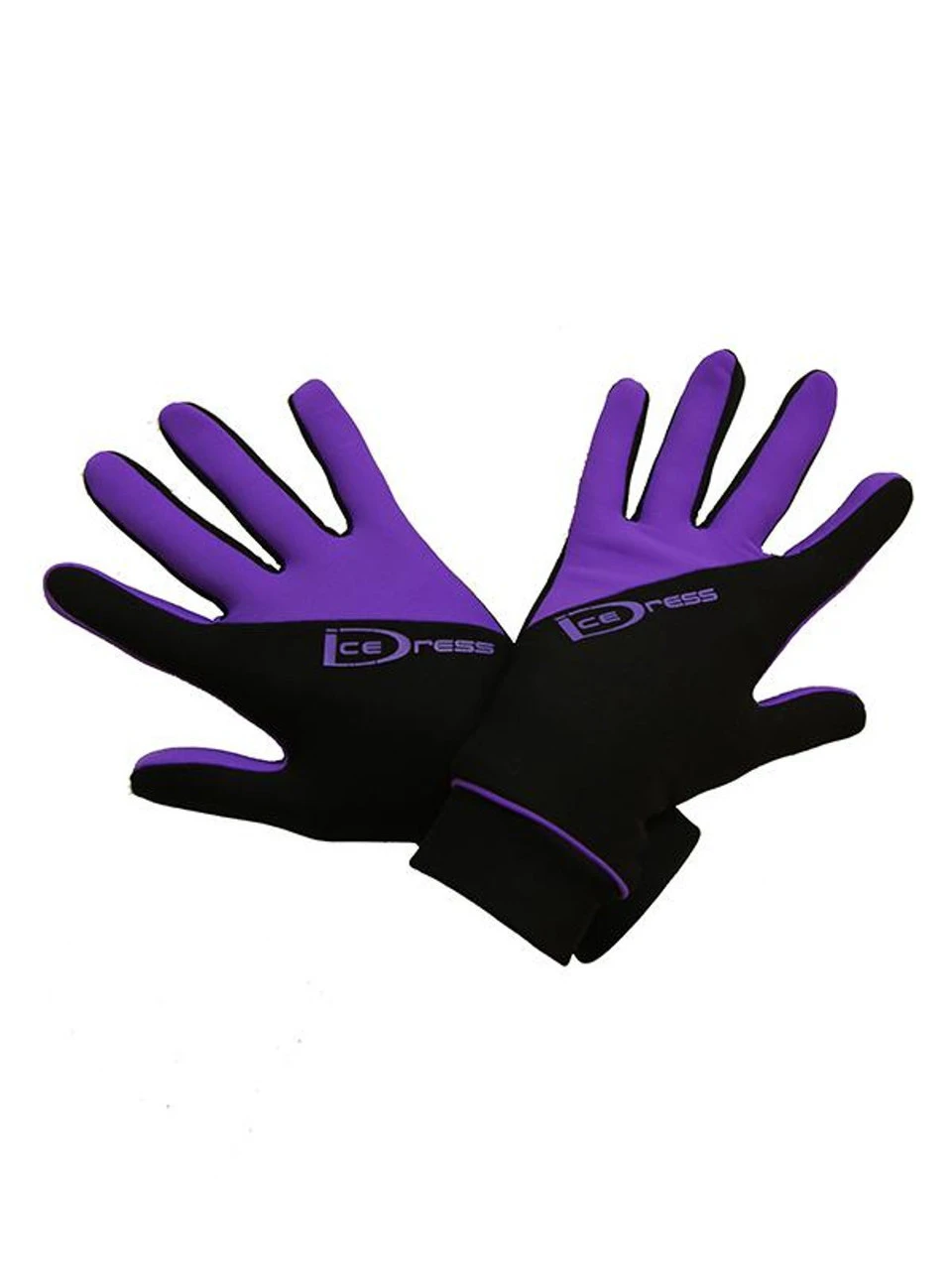 Icedress - Two Color Thermal Figure Skating Gloves "IceDress-Sport" (Black And Purple) 2 Icedress - Two Color Thermal Figure Skating Gloves "IceDress-Sport" (Black And Purple) - Image 2