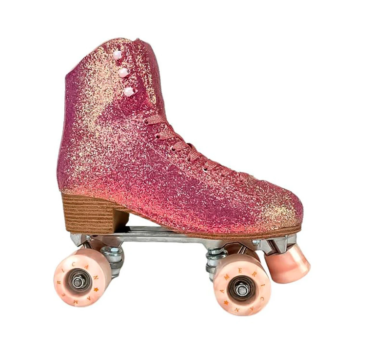 American Athletic Skate Wrap Womens - Sparkle Light Pink 2 American Athletic Skate Wrap Womens - Sparkle Light Pink - Image 2
