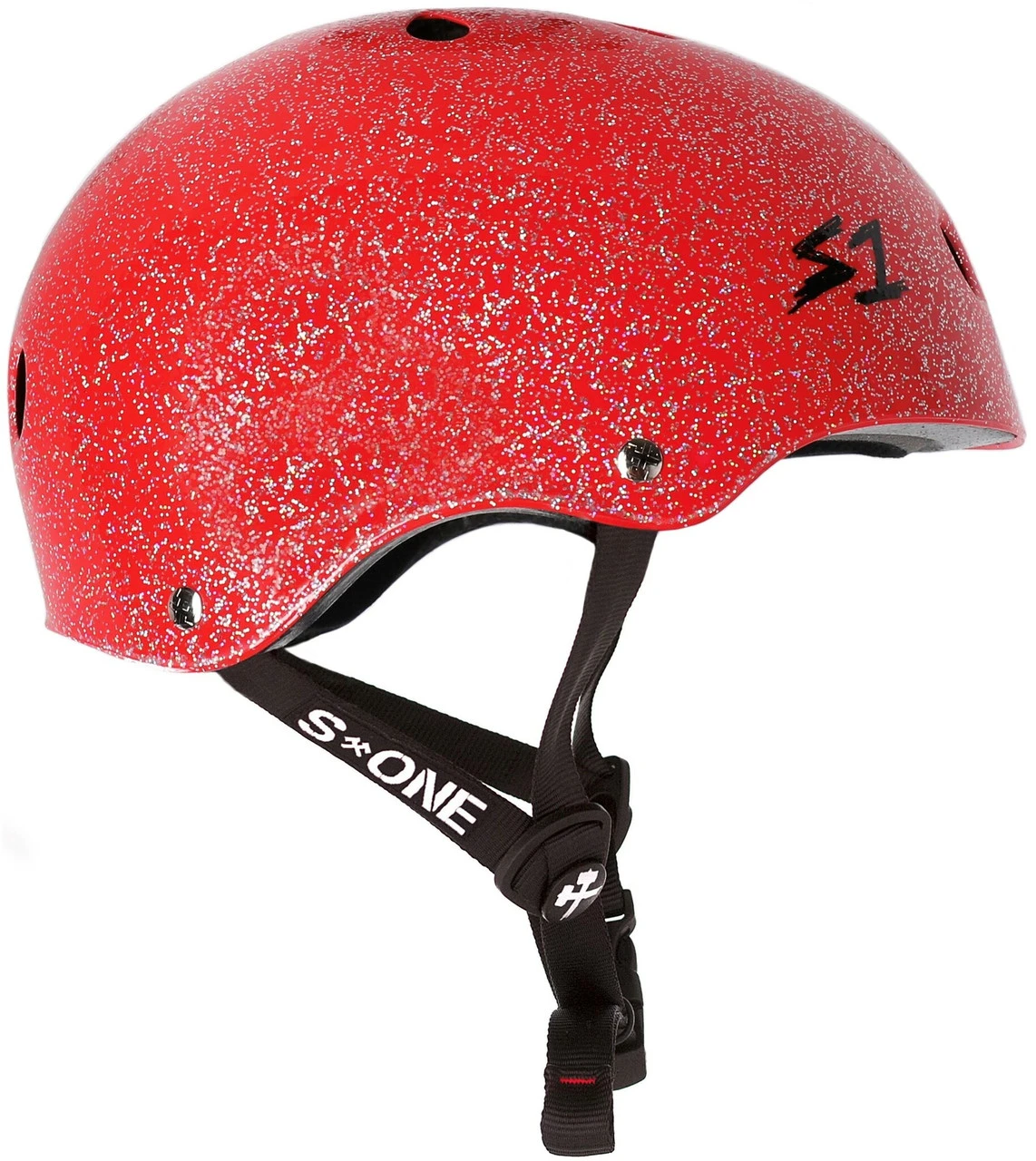 S1 Lifer Helmet - Red Gloss Glitter 2 S1 Lifer Helmet - Red Gloss Glitter - Image 2