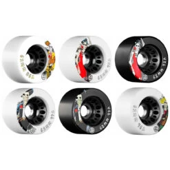 Rollerbones Day Of The Dead Speed Wheel ( 62mm, Set Of 4)