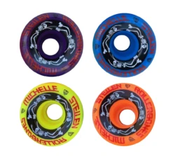 ESTRO JEN Bowl Bombers - Rollerbones Quad Roller Skate Wheels - Designed In Partnership With Moxi Skates (4 Pack)