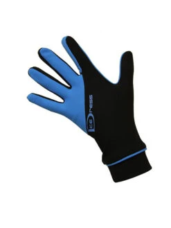 Icedress - Two Color Thermal Figure Skating Gloves "IceDress-Sport" (Black And Blue)