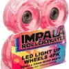 Impala Rollerskates - 4 Pack Wheels - Light Up (Pink)
