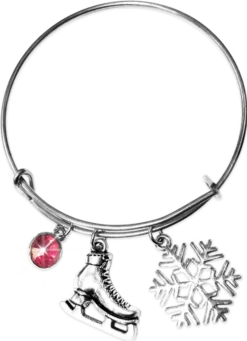 ChloeNoel Charm Bracelet (Silver/Pink)