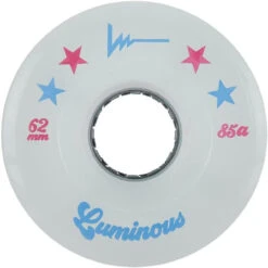 Luminous LED Quad Roller Skate Outdoor Wheels (Sold As Each's, All Stars, 62mm/85A)