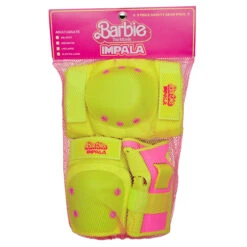 Impala Rollerskates - Adult Protective Pack (Barbie Bright Yellow) -Triple Eight Shop Barbie Protective Set WHITE 2000x2000 5 14858.1686571865