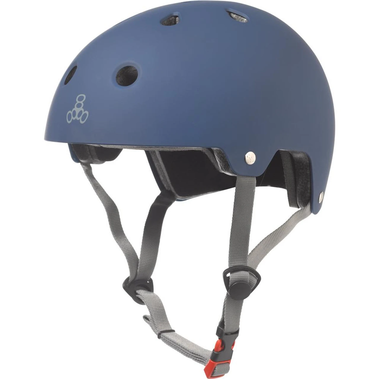 Triple Eight Dual Certified Rollerskating Helmet - Blue Matte 1 Triple Eight Dual Certified Rollerskating Helmet - Blue Matte