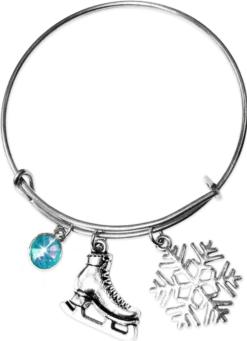 ChloeNoel Charm Bracelet (Silver/Turquoise)