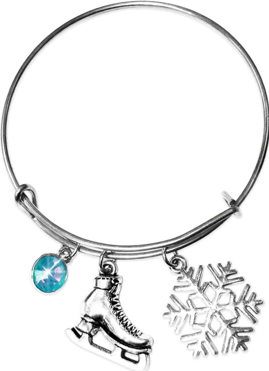 ChloeNoel Charm Bracelet (Silver/Turquoise) 1 ChloeNoel Charm Bracelet (Silver/Turquoise)