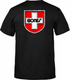 Rollerbones Bones Bearings Swiss Shield T-Shirt -Triple Eight Shop CTMBBSSHPX A2 10798.1648495952
