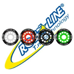 Roll-Line Centurion (Slim) Roller Derby Wheels (Set Of 8, 62x30mm)