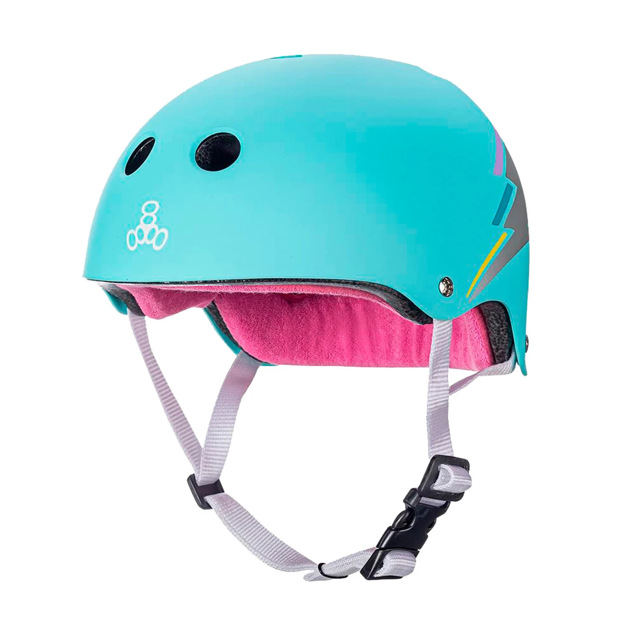 Triple Eight THE Certified Sweatsaver Rollerskating Helmet - Teal Hologram 1 Triple Eight THE Certified Sweatsaver Rollerskating Helmet - Teal Hologram