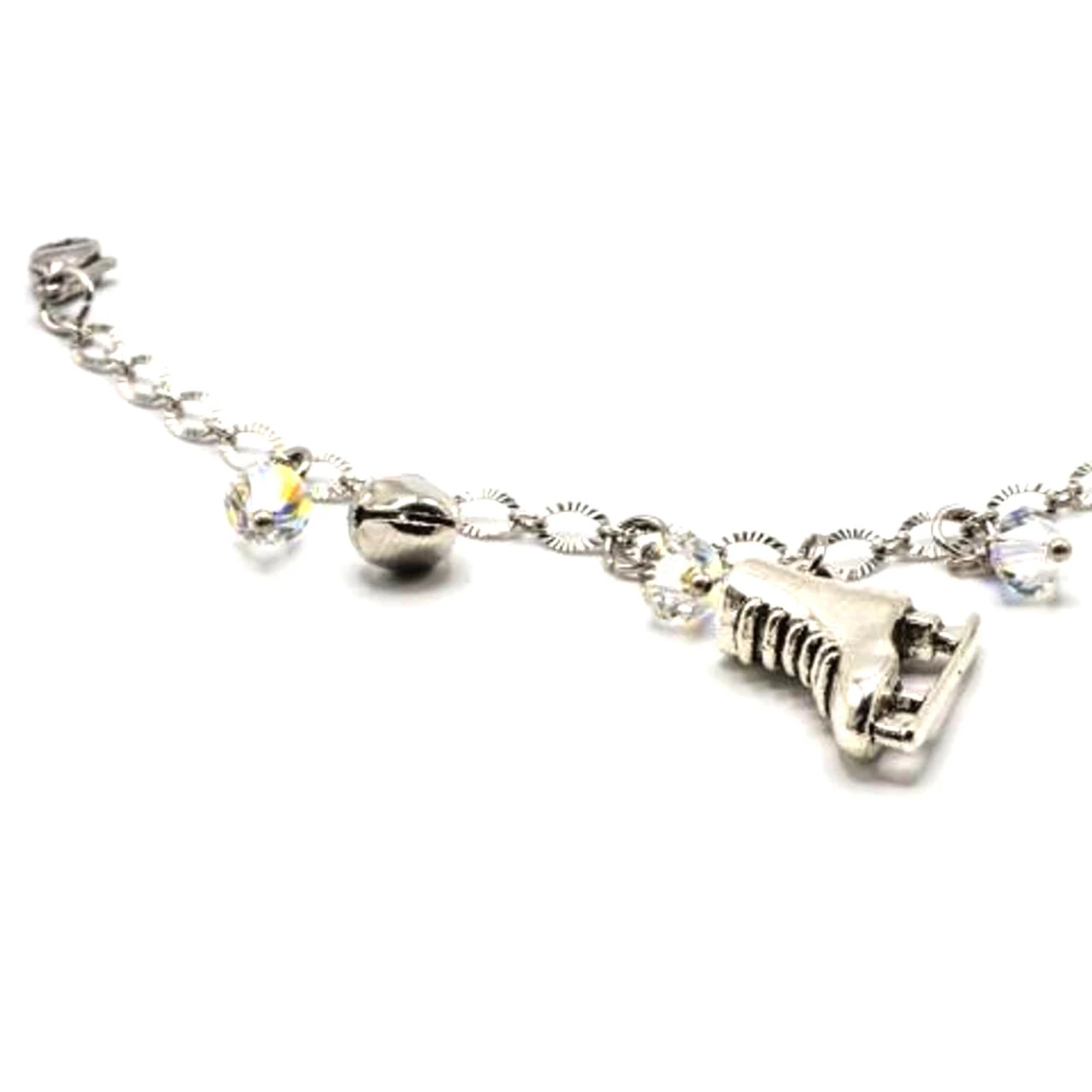 Ice Skating Jewelry - Bracelet With Clear Charms 3 Ice Skating Jewelry - Bracelet With Clear Charms - Image 3