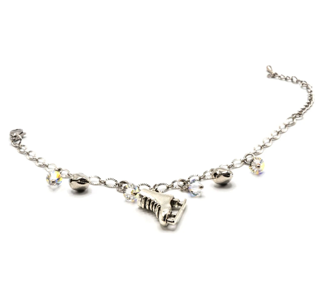 Ice Skating Jewelry - Bracelet With Clear Charms 1 Ice Skating Jewelry - Bracelet With Clear Charms
