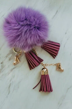 Ice Skating Jewelry - Fluffy & Lilac Keychain -Triple Eight Shop Fluffy Lilac 2 72566.1613794904