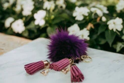 Ice Skating Jewelry - Fluffy & Purple Keychain -Triple Eight Shop Fluffy Purple 4 63466.1565107915