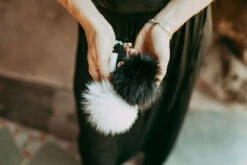 Ice Skating Jewelry - Fluffy & White Keychain -Triple Eight Shop Fluffy White 4 64824.1608480333