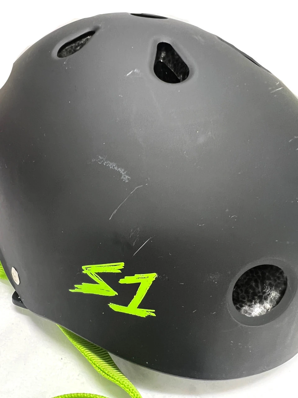 S1 Lifer Helmet - Black Matte With Bright Green Straps- Size XXL Only (Refurbished) 2 S1 Lifer Helmet - Black Matte With Bright Green Straps- Size XXL Only (Refurbished) - Image 2