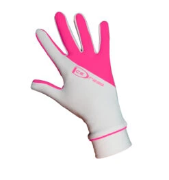 IceDress Two Color Thermal Figure Skating Gloves Sport (White/Pink)