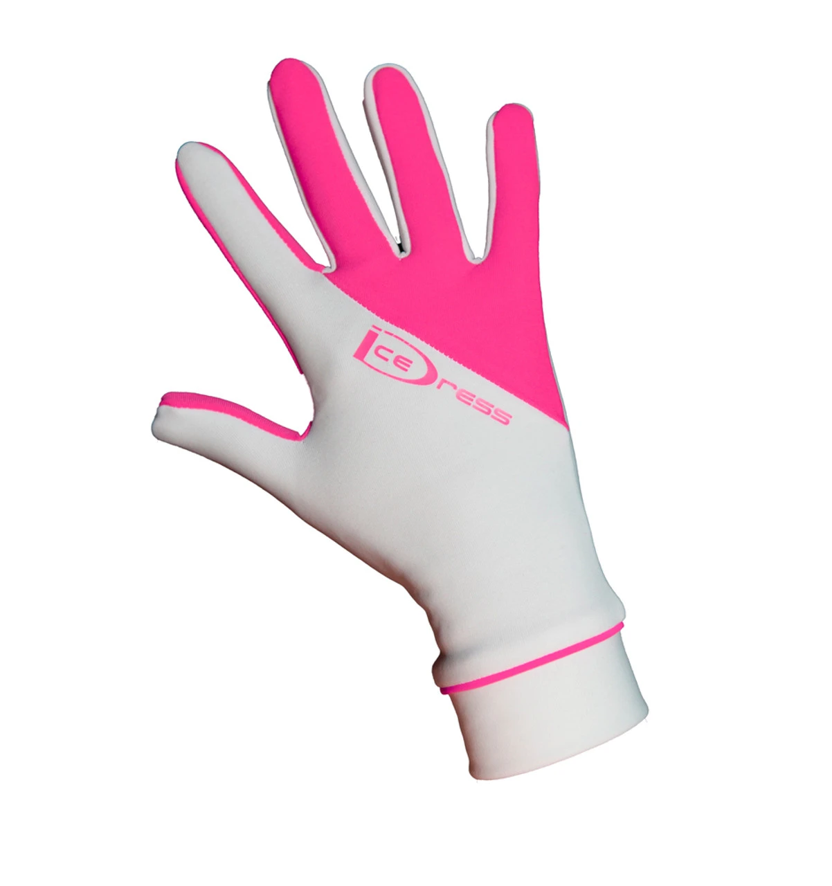 IceDress Two Color Thermal Figure Skating Gloves Sport (White/Pink) 1 IceDress Two Color Thermal Figure Skating Gloves Sport (White/Pink)