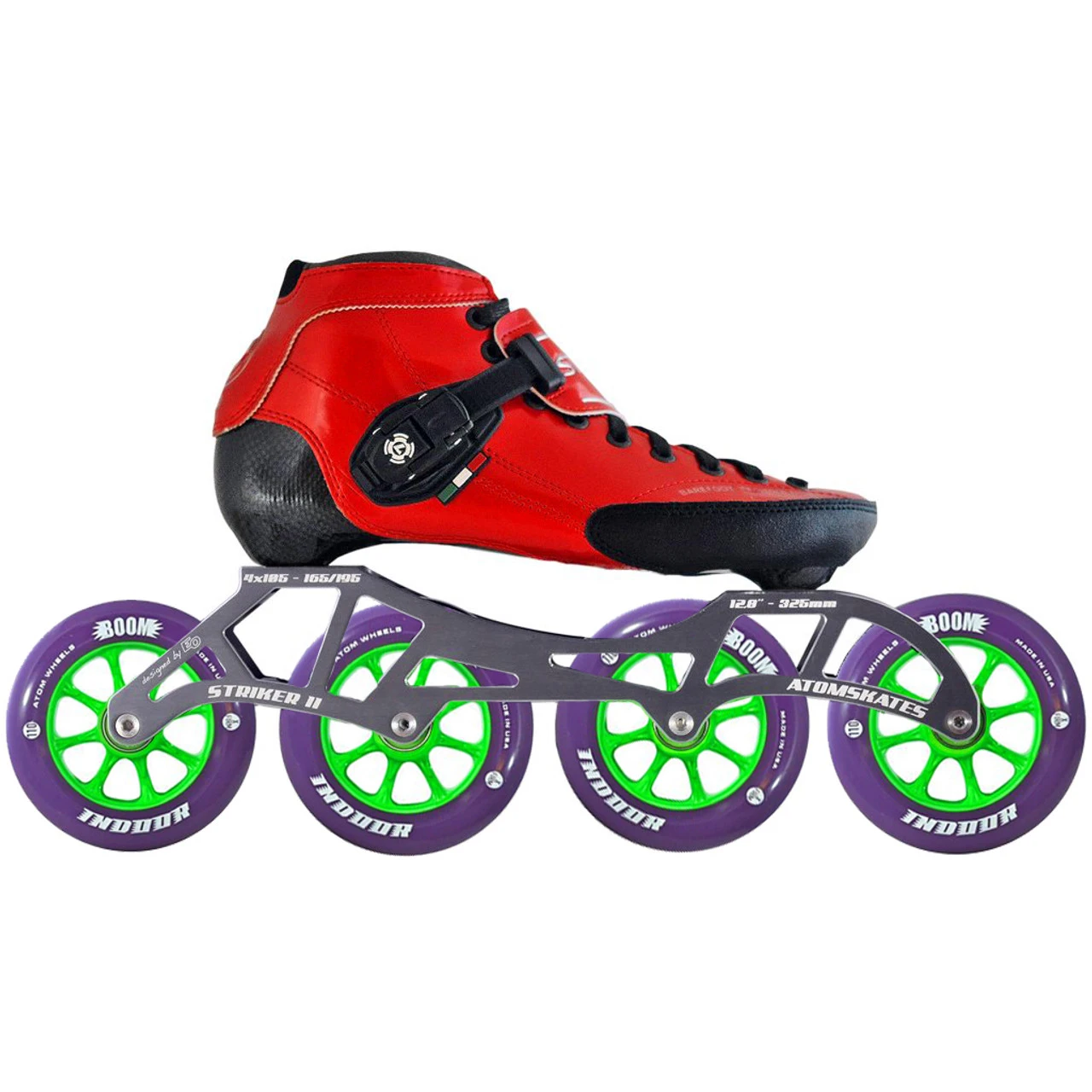 Atom Luigino Strut Indoor Inline Skate Package (Boom Indoor 110mm XFirm) 2 Atom Luigino Strut Indoor Inline Skate Package (Boom Indoor 110mm XFirm) - Image 2