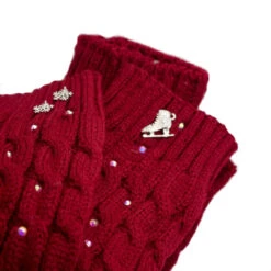 Ice Skating Leg Warmers By Brilliance & Melrose - Red -Triple Eight Shop Melrose Warmers red 72650.1659728023