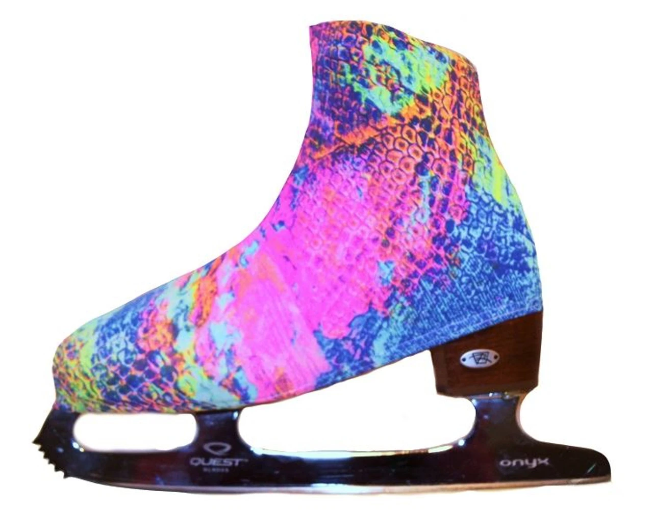 "Neon Lights " Ice Skating Boot Covers 1 "Neon Lights " Ice Skating Boot Covers