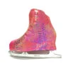 Metalic Figure Skating Boot Covers By Kami-So - Pink Anaconda