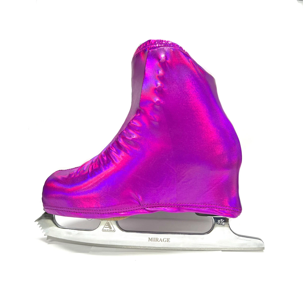 Metalic Figure Skating Boot Covers By Kami-So - Pink Metal 1 Metalic Figure Skating Boot Covers By Kami-So - Pink Metal