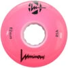 Luminous LED Quad Roller Skate Outdoor Wheels (Sold As Each's, Pink, 62mm/85A)