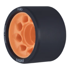 Riedell Skates Radar Halo 59mm Indoor Skate Wheels (Set Of 4) -Triple Eight Shop Radar Halo 86A Orange Angle Web XLarge 71806.1685759499