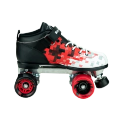 Riedell Dart Pixel Roller Skate Set -Triple Eight Shop Riedell Dart Pixel Black Red Inside XL 83963.1654021305