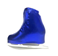Metalic Figure Skating Boot Covers By Kami-So - Royal Blue Metal