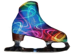 Silver Sky Ice Skating Boot Covers