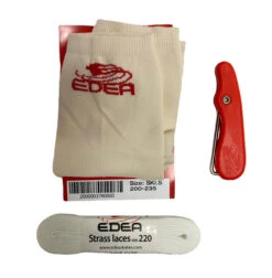 Edea Accessories Package - Lace Puller, Laces For Figure Skates (White), Skating Socks (White) -Triple Eight Shop Socks S laces 220. lace tighter 00222.1640005176