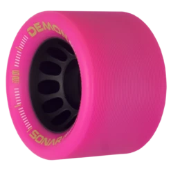 Riedell Skates Sonar Demon EDM 62mm Indoor Skate Wheels -Triple Eight Shop Sonar Demon EDM Pink Angle Web XLarge 92455.1672952335