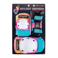 Triple Eight Rollerskating Combo Set - Pads & Helmet (Sunset) -Triple Eight Shop Sunset Pads Packaged 1024x1024 57567.1630361329