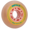 Impala Rollerskates - Inline Outdoor Roller Skate Wheels (4pk, Pink/Yellow)