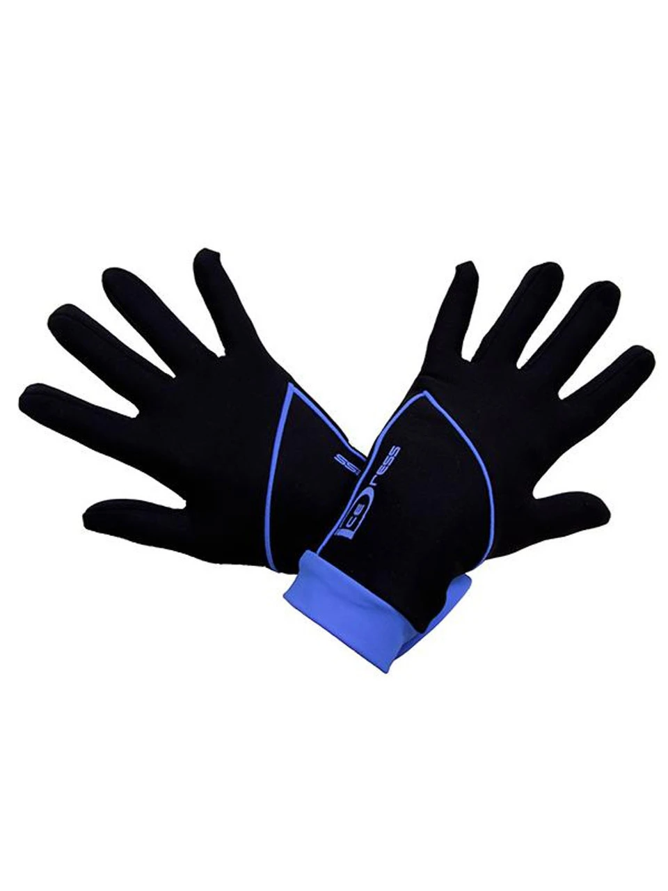Icedress - Thermal Figure Skating Gloves "IceDress" (Black And Blue) 2 Icedress - Thermal Figure Skating Gloves "IceDress" (Black And Blue) - Image 2