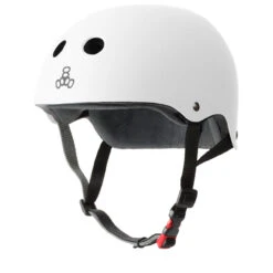 Triple Eight THE Certified Sweatsaver Rollerskating Helmet - White Rubber